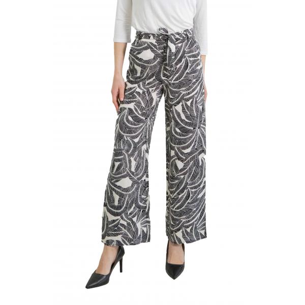 Pantaloni morbidi fantasia con cinta Only